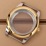 Oyster Perpetual Watch Case B04 36mm/39mm Sapphire f For NH35 NH36 NH38 4R36 Miyota 8215 8285Movement Gold Rose Two Tone Silver