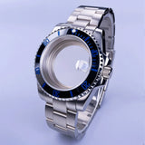 40mm Submariner Watch Case SUB Mod Case Sapphire Crystal 120 Click Fit NH34/NH35/NH36 Movements 10Bar