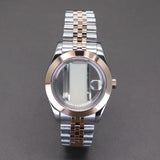 Two Toned Gold/ Rose Gold AIrKing Explorer Watch Case TB03 36mm/39mm High Quality Sapphire Glass For Nh35 Nh36 NH34 NH38 Nh70 Miyota 8215 8285 Movement