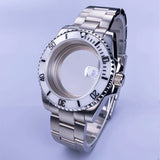 40mm Submariner Watch Case SUB Mod Case Sapphire Crystal 120 Click Fit NH34/NH35/NH36 Movements 10Bar