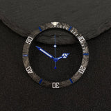 NH35 38mm bezel insert red Hands Watch Hands Blue Green Luminous Red Green Blue Hands For NH35/36/4R/7S Movement Watches Parts