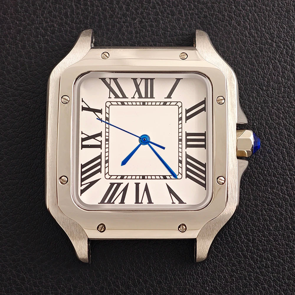 Santos Mod Watch B06A 38mm square watch Japan NH35 Automatic Roman dial 5ATM Sapphire