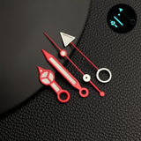 NH34 Blue Green Luminous NH34 GMT Watch Hands Blue Green Red Yellow Watch Pointer for NH34 Movement Pointers Gmt-Needles Mod