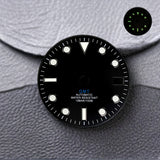 NH34 Dial GMT 28.5mm No Logo NH34 Series Calendar Dials Green Luminous Fit GMT NH34 Movement Accessories For Seiko mod parts