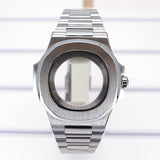 40mm Nautilus Watch Case B05  For Seiko NH35 NH36 NH34 NH38 Movement  Silver Rose Gold Black Sapphire Crystal