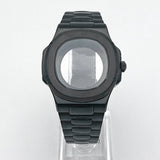 Nautilus Watch Case 41mm seiko NH35 NH70 NH72 PP  Sapphire crystal 904L stainless steel case Glass Back