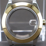 Two Toned Gold/ Rose Gold AIrKing Explorer Watch Case TB03 36mm/39mm High Quality Sapphire Glass For Nh35 Nh36 NH34 NH38 Nh70 Miyota 8215 8285 Movement