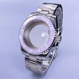 40mm Submariner Watch Case SUB Mod Case Sapphire Crystal 120 Click Fit NH34/NH35/NH36 Movements 10Bar