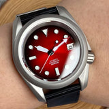 Raw Skx Watches P06A 40mm Frosted Field Watches NH35A Automatic Sapphire 20ATM
