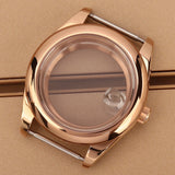 Oyster Perpetual Watch Case B04 36mm/39mm Sapphire f For NH35 NH36 NH38 4R36 Miyota 8215 8285Movement Gold Rose Two Tone Silver