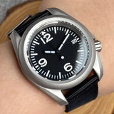 Raw Skx Watches P06A 40mm Frosted Field Watches NH35A Automatic Sapphire 20ATM