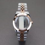 Two Toned Gold/ Rose Gold AIrKing Explorer Watch Case TB03 36mm/39mm High Quality Sapphire Glass For Nh35 Nh36 NH34 NH38 Nh70 Miyota 8215 8285 Movement
