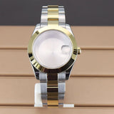 Two Toned Gold/ Rose Gold AIrKing Explorer Watch Case TB03 36mm/39mm High Quality Sapphire Glass For Nh35 Nh36 NH34 NH38 Nh70 Miyota 8215 8285 Movement