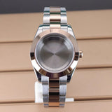 Two Toned Gold/ Rose Gold AIrKing Explorer Watch Case TB03 36mm/39mm High Quality Sapphire Glass For Nh35 Nh36 NH34 NH38 Nh70 Miyota 8215 8285 Movement