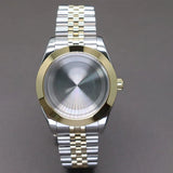 Two Toned Gold/ Rose Gold AIrKing Explorer Watch Case TB03 36mm/39mm High Quality Sapphire Glass For Nh35 Nh36 NH34 NH38 Nh70 Miyota 8215 8285 Movement