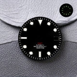NH34 Dial GMT 28.5mm No Logo NH34 Series Calendar Dials Green Luminous Fit GMT NH34 Movement Accessories For Seiko mod parts
