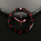 NH35 38mm bezel insert red Hands Watch Hands Blue Green Luminous Red Green Blue Hands For NH35/36/4R/7S Movement Watches Parts