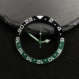 NH35 38mm bezel insert red Hands Watch Hands Blue Green Luminous Red Green Blue Hands For NH35/36/4R/7S Movement Watches Parts