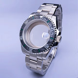40mm Submariner Watch Case SUB Mod Case Sapphire Crystal 120 Click Fit NH34/NH35/NH36 Movements 10Bar
