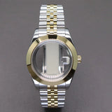 Two Toned Gold/ Rose Gold AIrKing Explorer Watch Case TB03 36mm/39mm High Quality Sapphire Glass For Nh35 Nh36 NH34 NH38 Nh70 Miyota 8215 8285 Movement