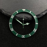 NH35 38mm bezel insert red Hands Watch Hands Blue Green Luminous Red Green Blue Hands For NH35/36/4R/7S Movement Watches Parts
