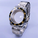40mm Submariner Watch Case SUB Mod Case Sapphire Crystal 120 Click Fit NH34/NH35/NH36 Movements 10Bar