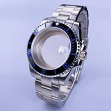 40mm Submariner Watch Case SUB Mod Case Sapphire Crystal 120 Click Fit NH34/NH35/NH36 Movements 10Bar