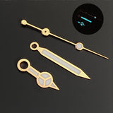 NH35 Hands Silver Rose Gold Watch Hands Blue Green Luminous Red Green Blue Hands For NH35/36/4R/7S Movement Watches Pointers