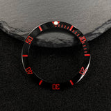 NH35 38mm bezel insert red Hands Watch Hands Blue Green Luminous Red Green Blue Hands For NH35/36/4R/7S Movement Watches Parts